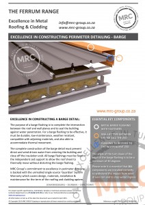 MRC Group - Perimeter Detailing - Barge - Secret Fix Metal Roofing backed with the Guardian System Warranty - Data Sheet - June 2015-page-001