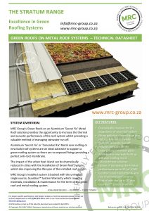 MRC Group - Green Roof on a Secret Fix Roof Sheeting - Metal Roofing backed with the Guardian System Warranty - Data Sheet - June 2015-page-001