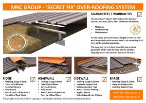 MRC Group - Over-Roofing Insulated Secret Fix Roof System Checklist-page-001