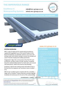 MRC Group - Over-Roofing an existing metal roof with Single-Ply Membrane backed with the Guardian System Warranty - Data Sheet - June 2015-page-001