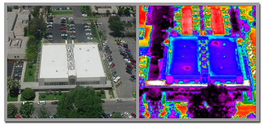 cool roofs thermal image