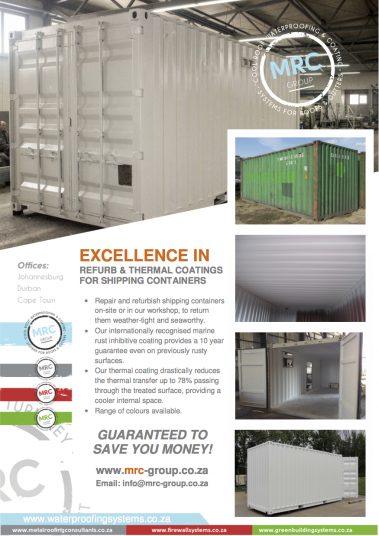 Excellence in Shipping Container Refurbishment Flyer