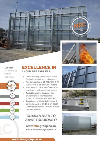 Excellence in 4 Hour Fire Barrier up to 15 metres high